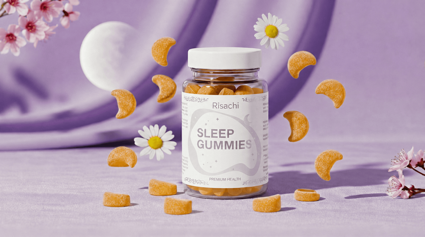 Bottle of Risachi Sleep Collection Gummies